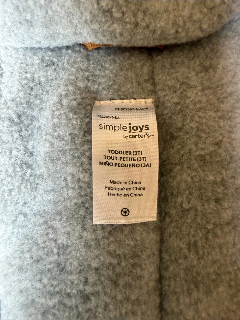 Carters warm insulated